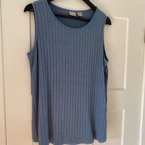 Knit striped tank top